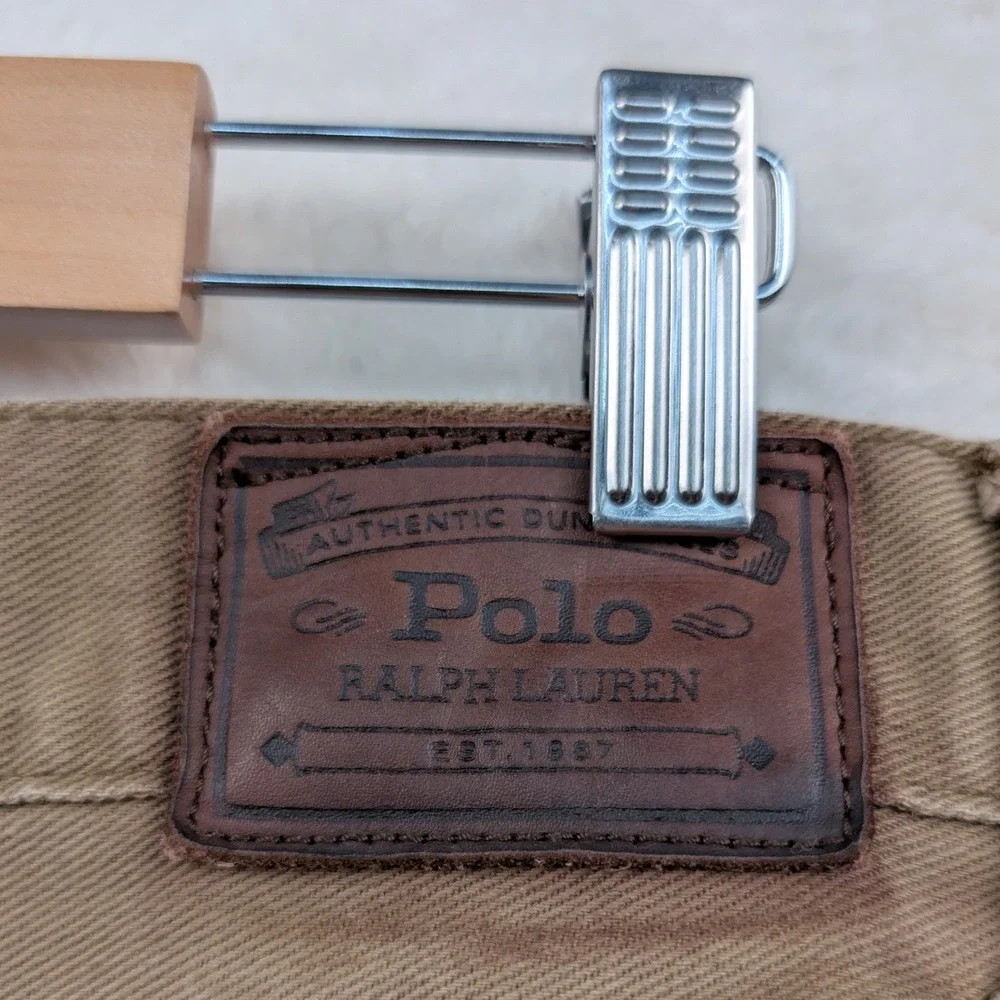 Polo Ralph Lauren Jeans Men's 38x32 Tan Brown Straight Leg Classic 867 Workwear
